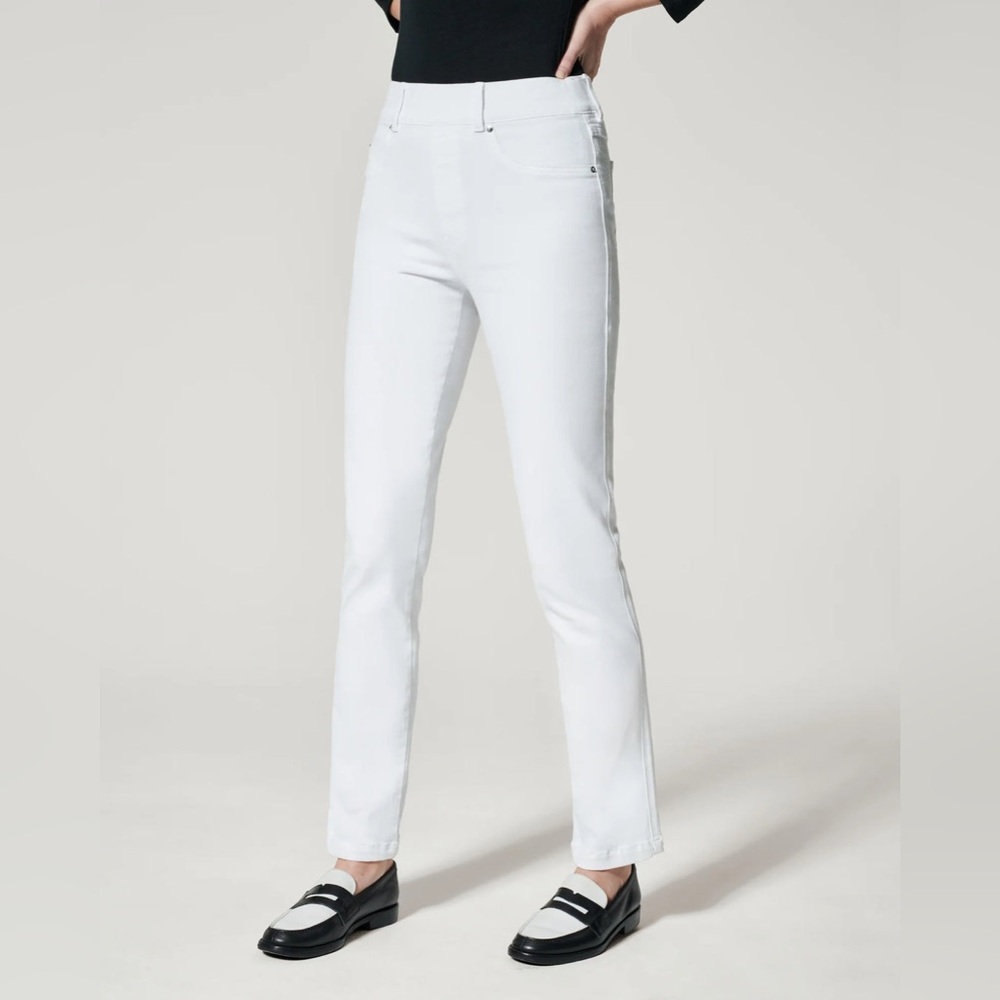 SPANX Women's Straight Leg White Jeans size XL